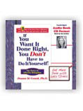 IF YOU WANT IT DONE RIGHT, AUDIO BOOK CD