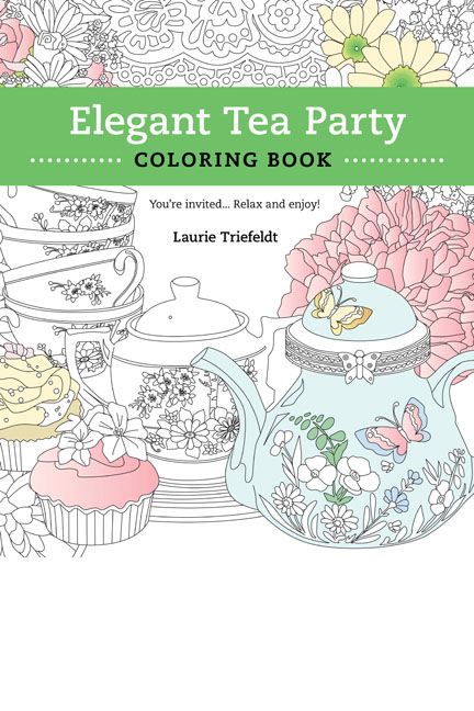 Elegant Tea Party Coloring Book